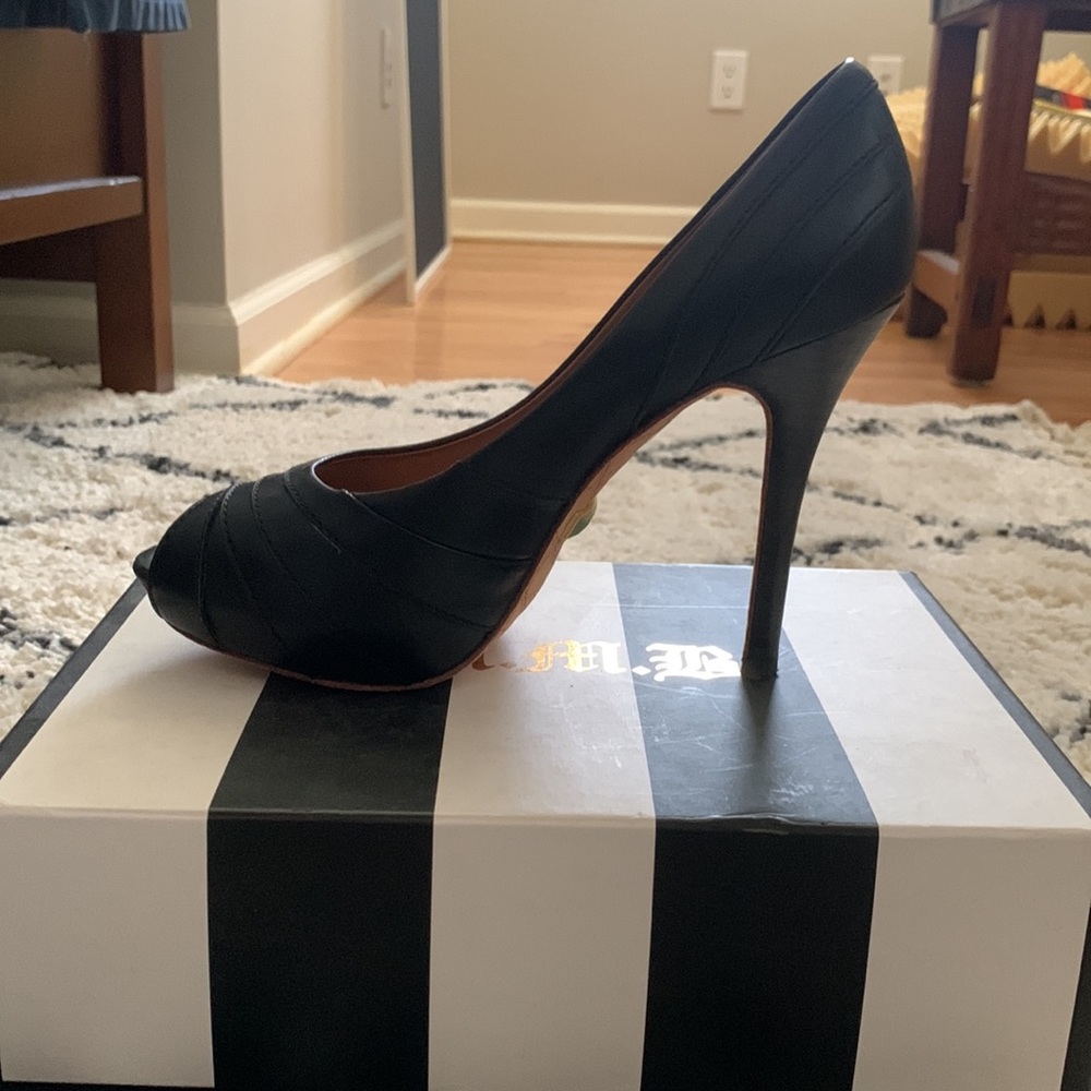 L.A.M.B. Tansy II in black leather in Size 9 - Picture 5 of 6